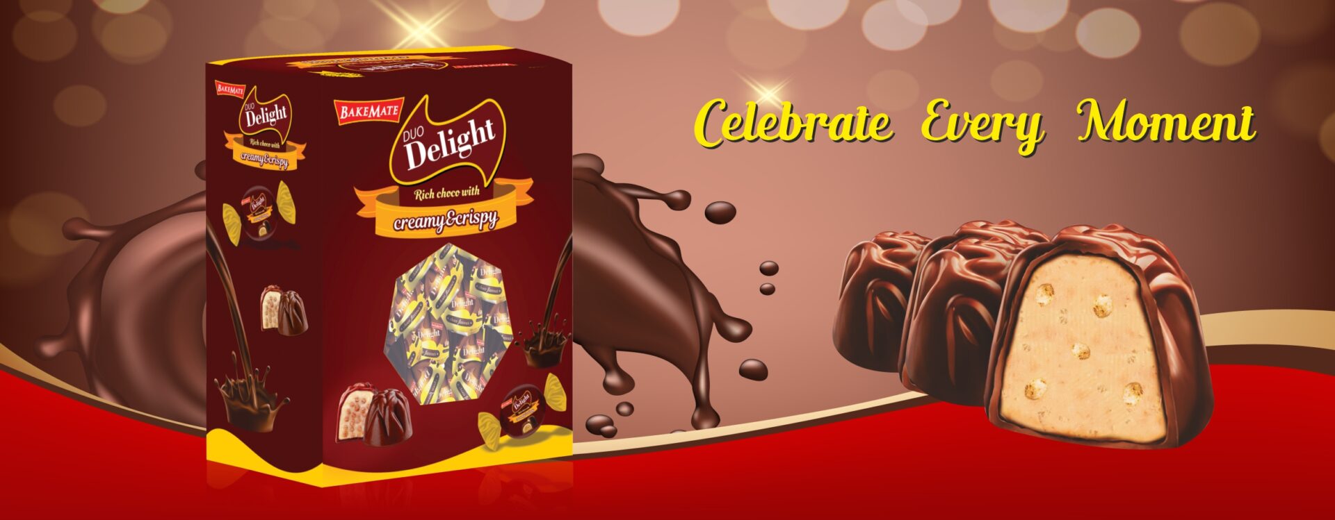 Chocolate | BakeMate Chocolate | Chocolate Biscuit | Delicious Chocolates | Tasty Chocolates | Best Chocolates | Chocolate Manufacturers | Choco Dream | Delicious Chocolates | Creamy Chocolates | Enrobed Chocolate | SNAP IT | Duo Delight |